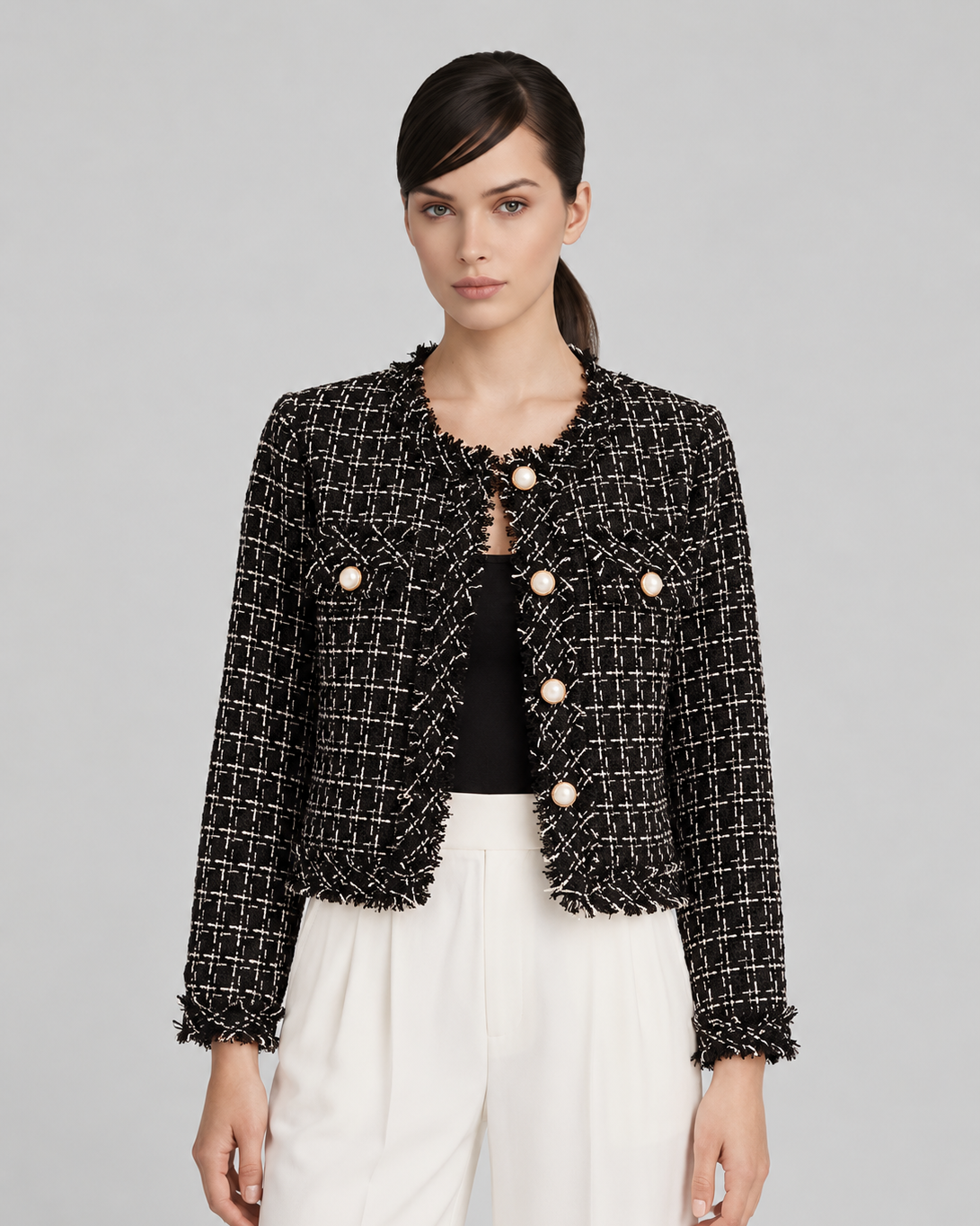 Check Tweed Jacket