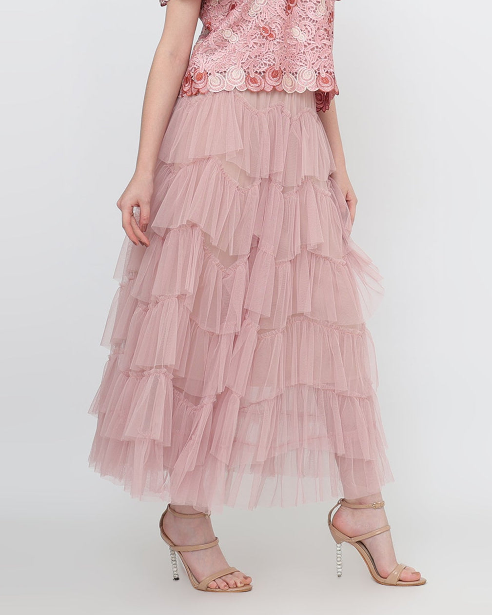 Ruffled Layered Skirt