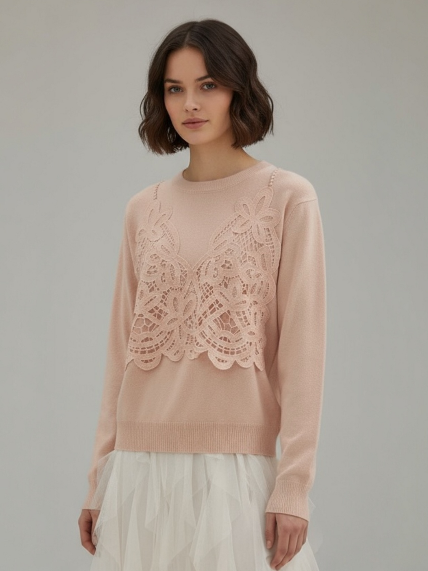Sweater with Lace