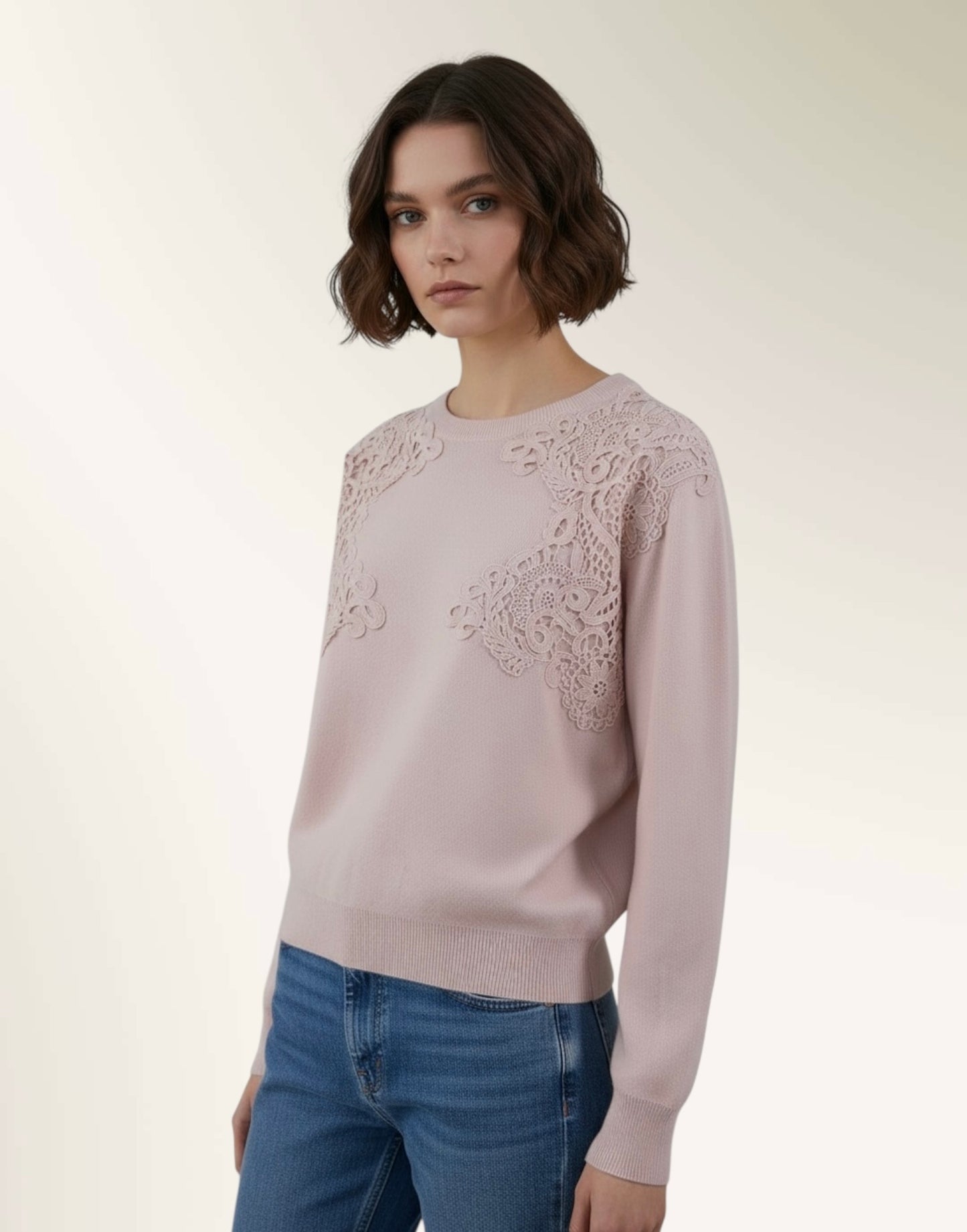 Sweater with Lace