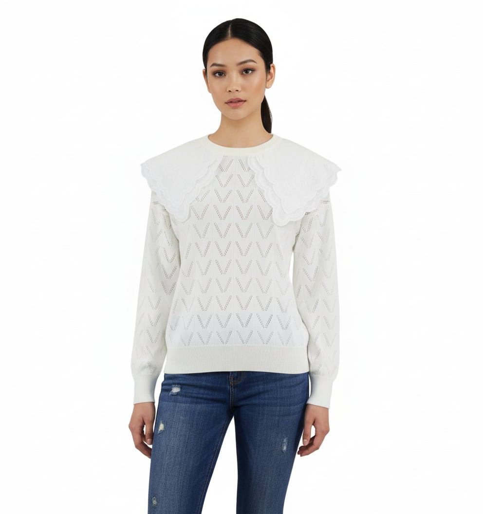 Peterpan Sleeve Sweater