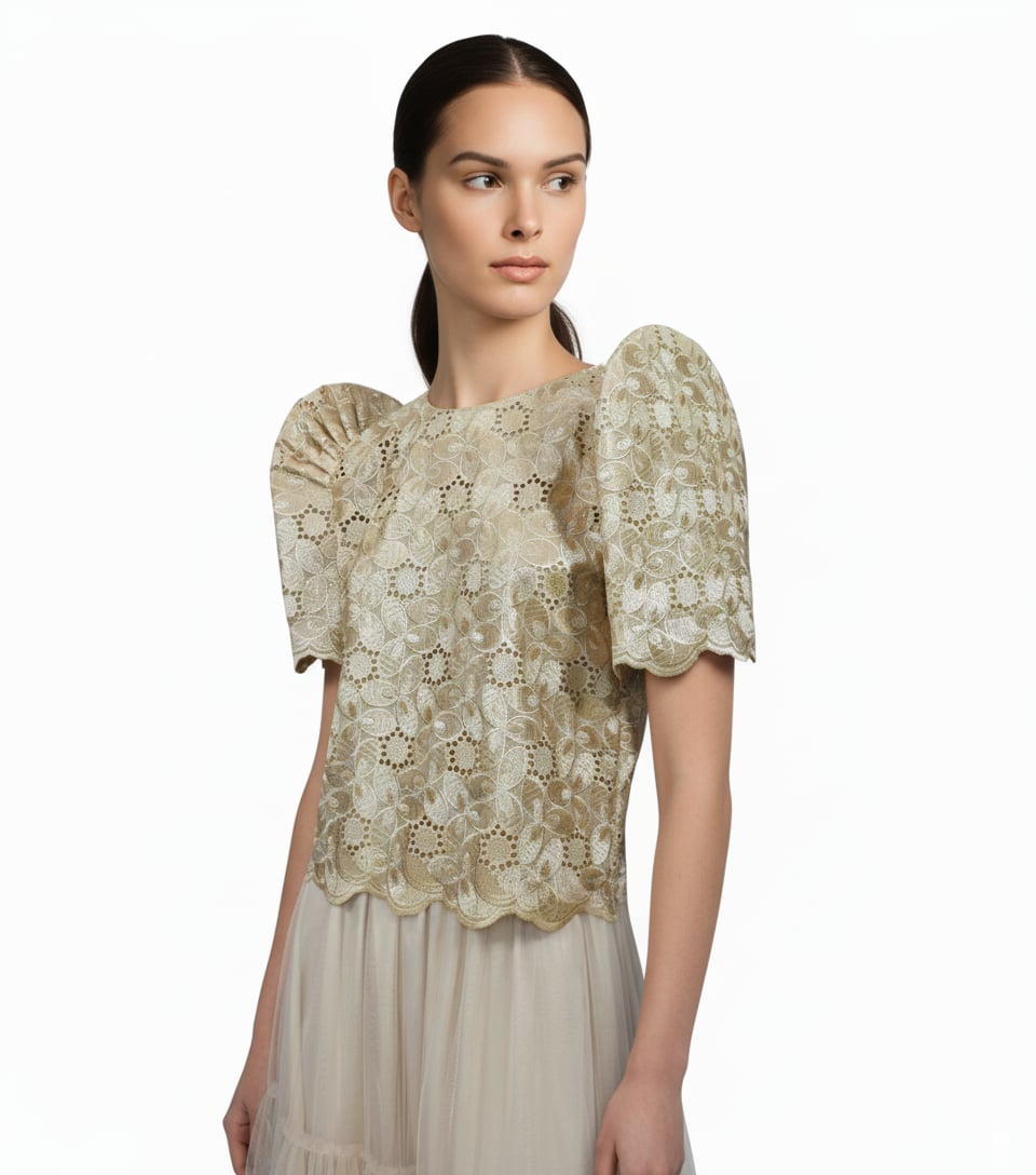 Roundneck Lace Terno Top