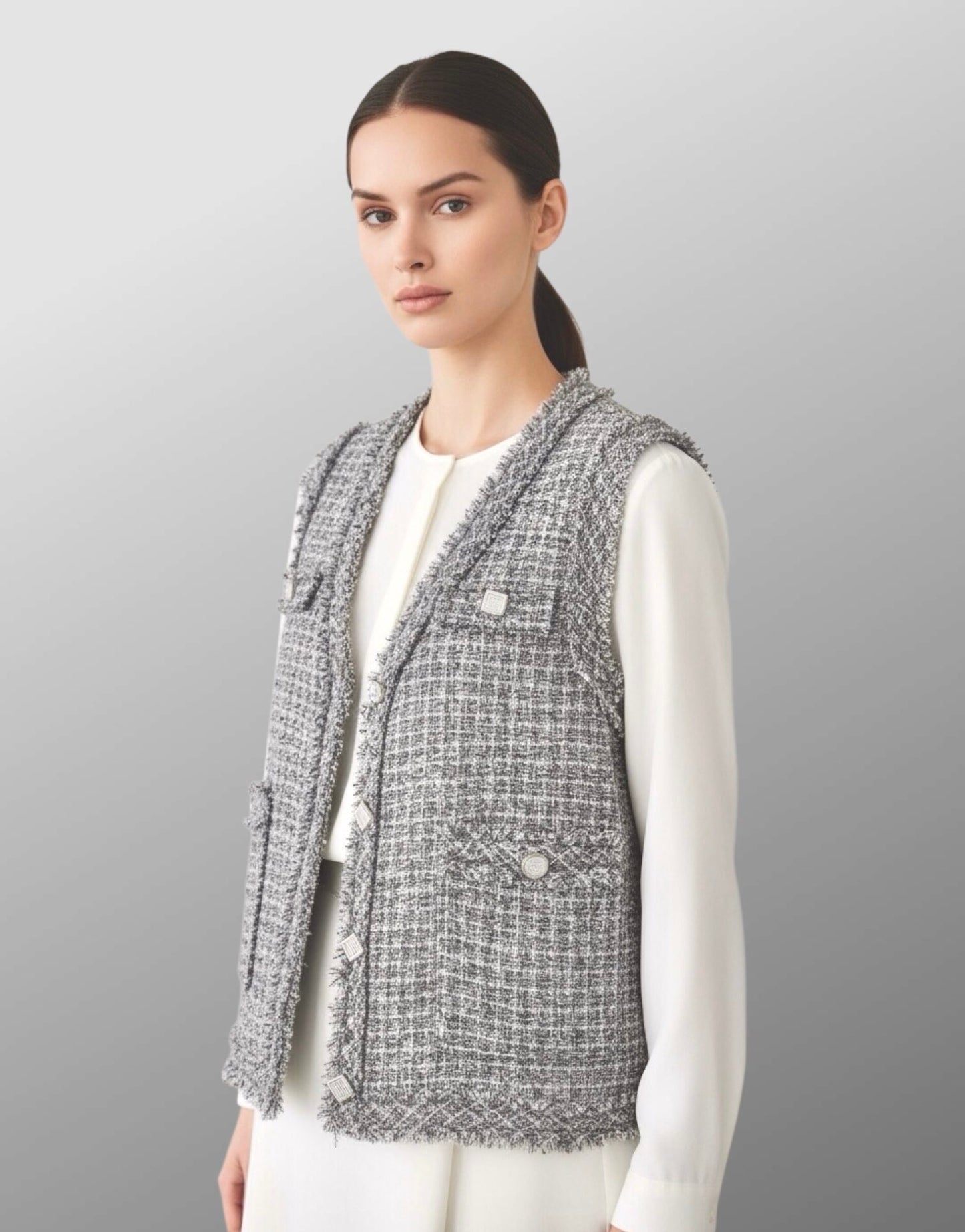 Tweed Vest