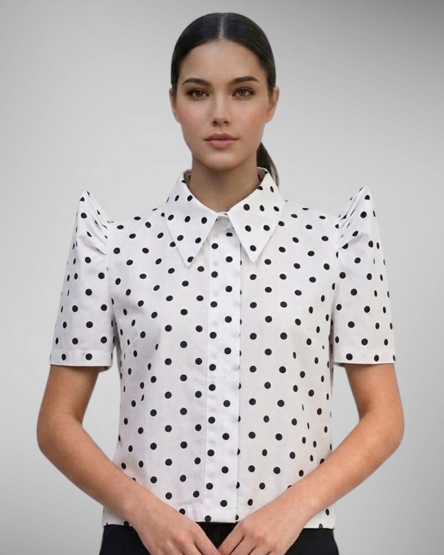 Polka Dot Buttondown Terno
