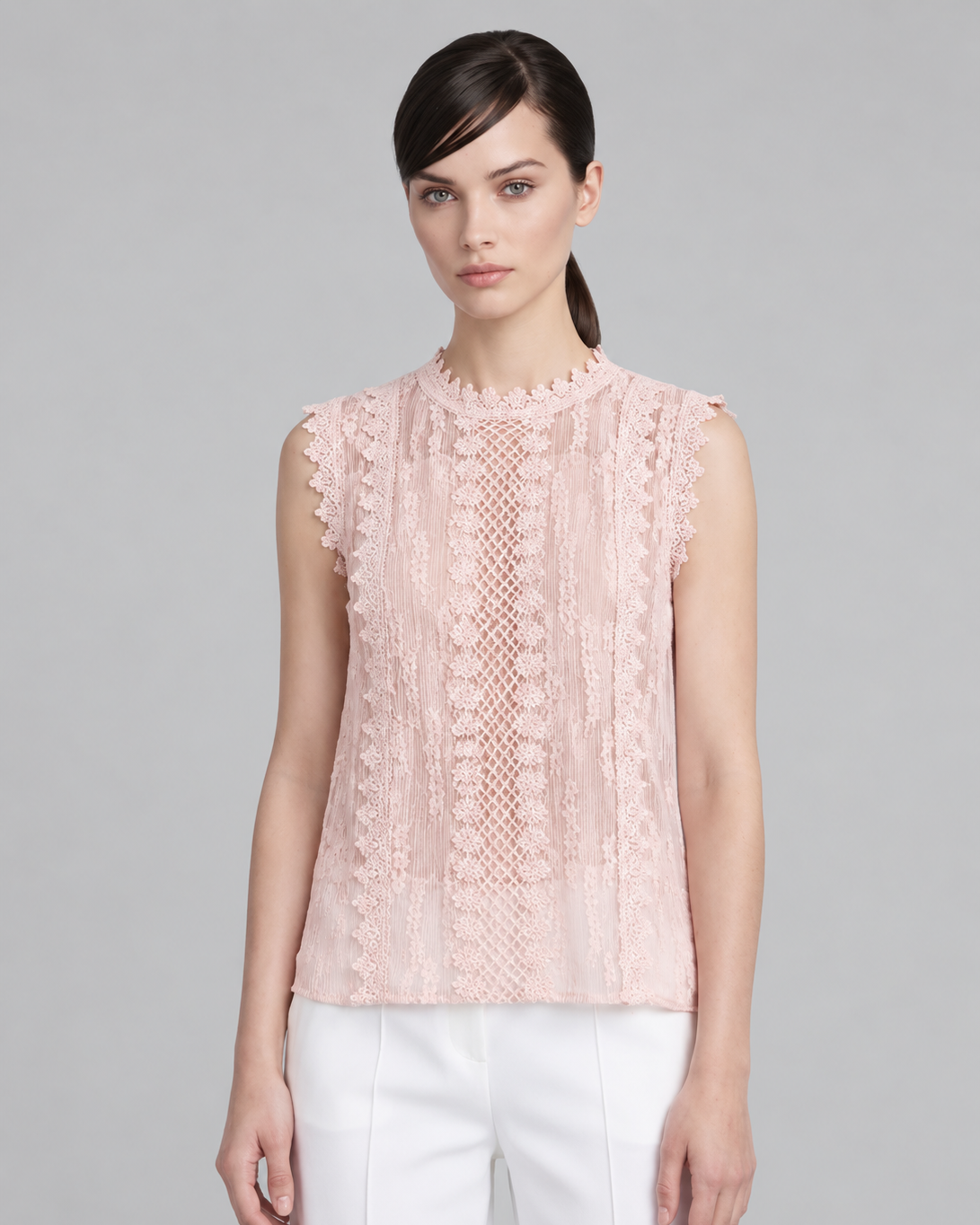 Sleeveless Lace Top