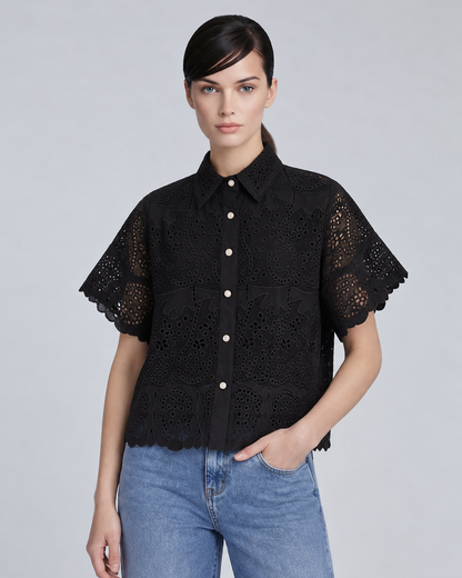 Cutwork Embroidery Buttondown
