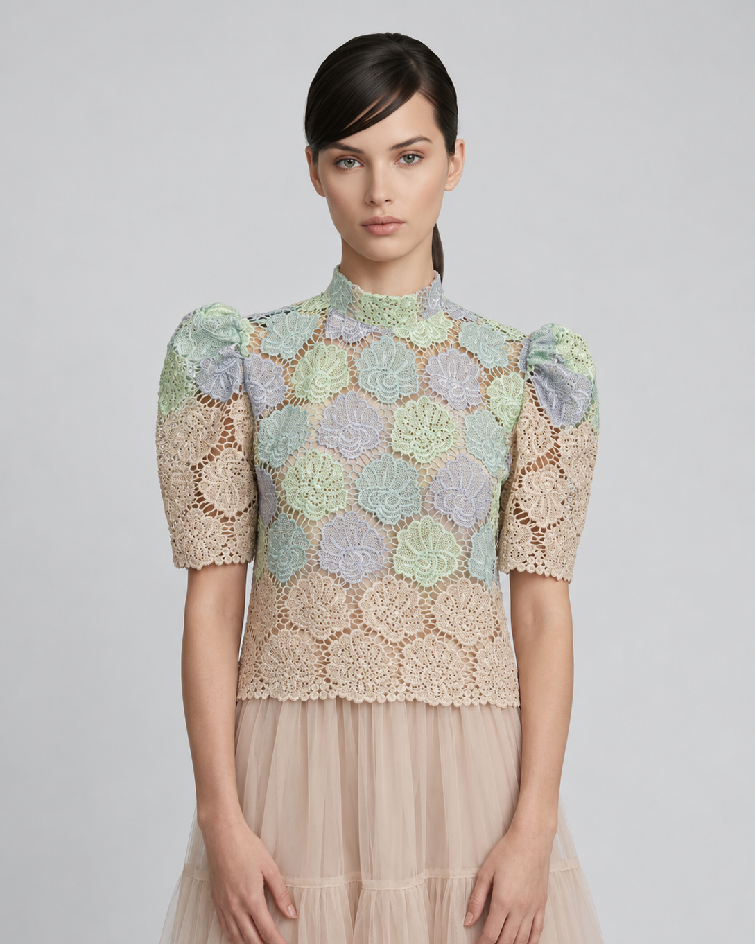 Stand Collar Terno Top