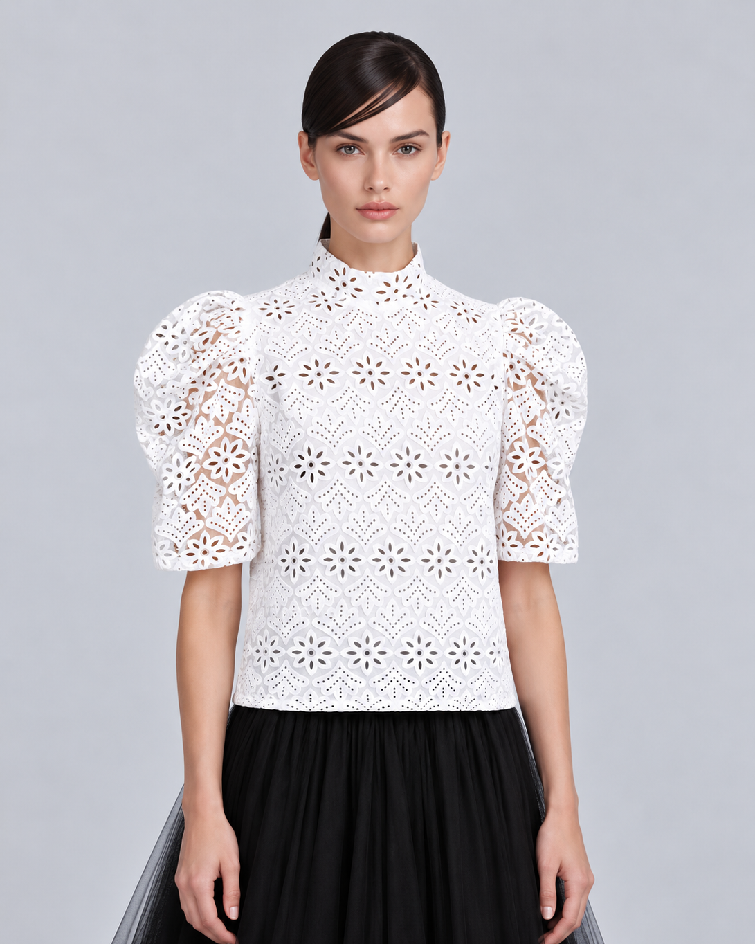Puffsleeve Stand Collar