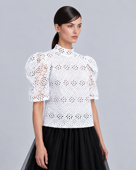 Puffsleeve Stand Collar