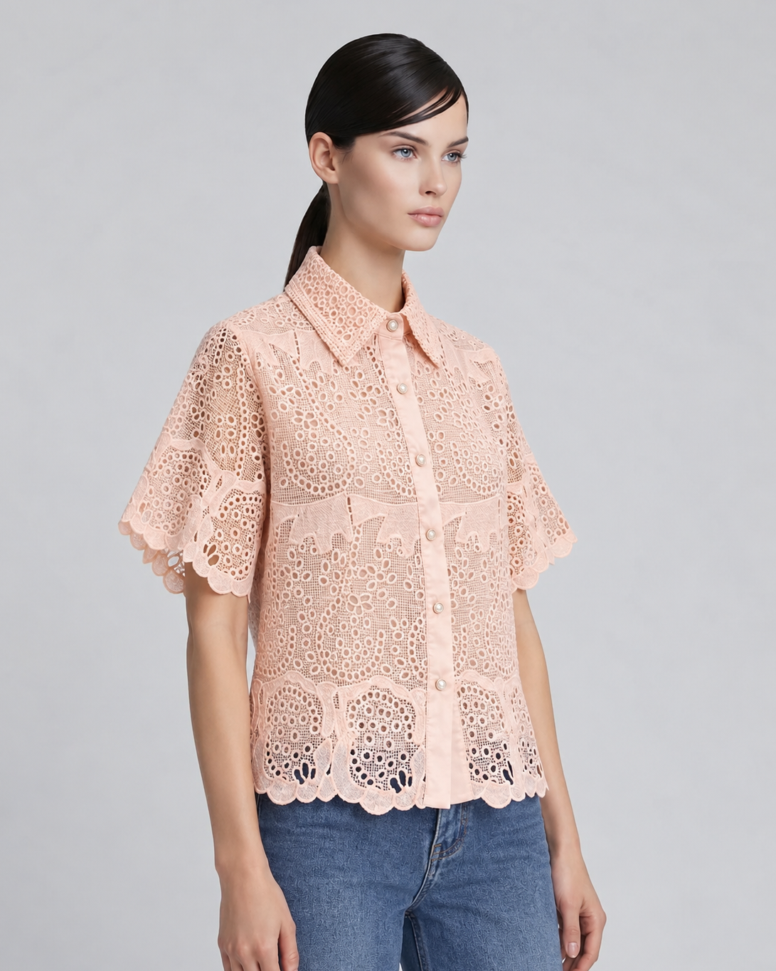Cutwork Embroidery Buttondown