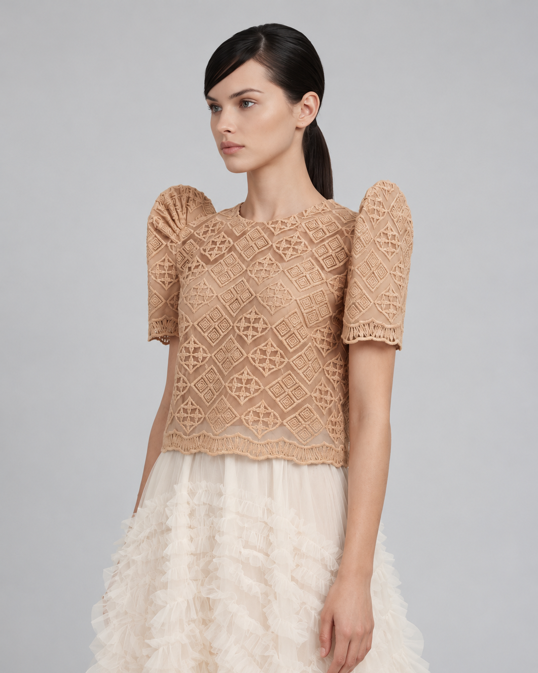 Roundneck Lace Terno Top