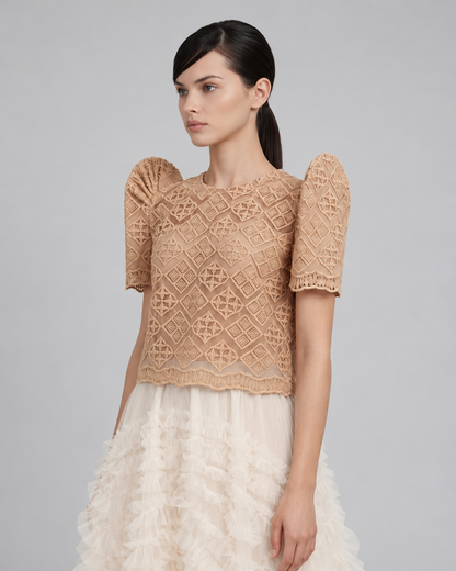 Roundneck Lace Terno Top