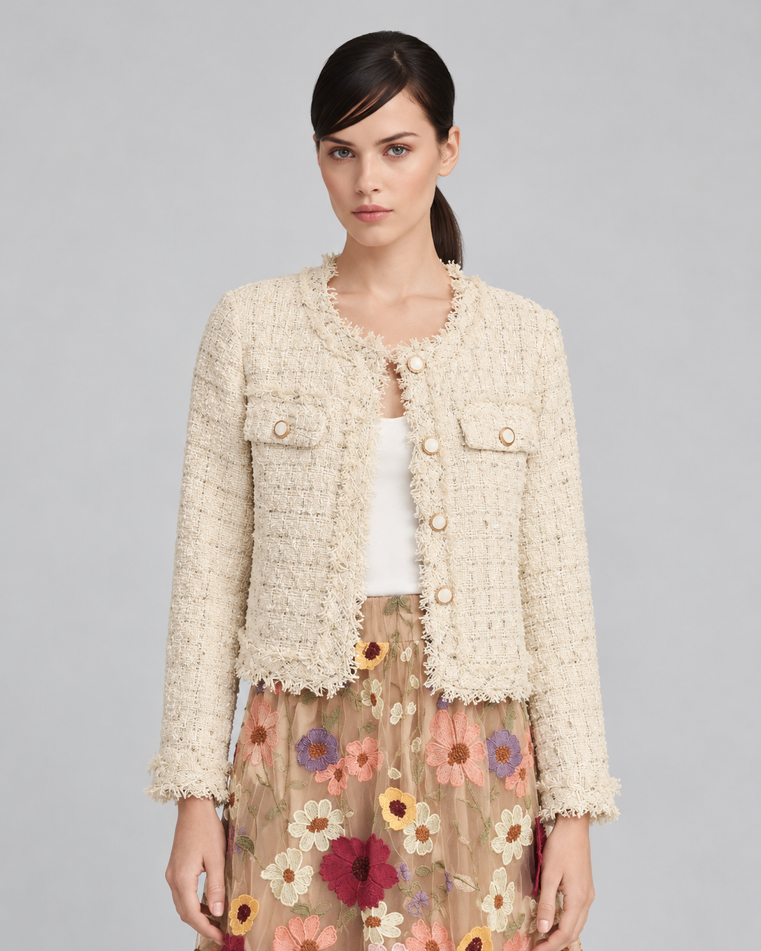 Check Tweed Jacket