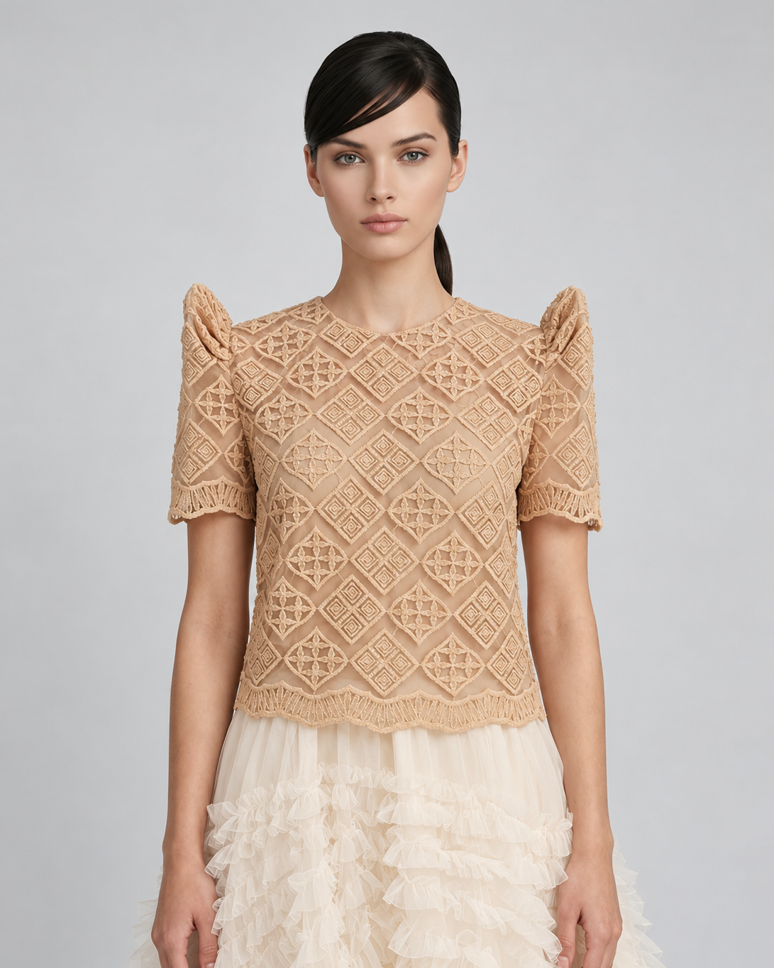 Roundneck Lace Terno Top