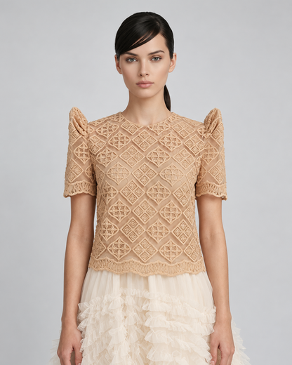 Roundneck Lace Terno Top