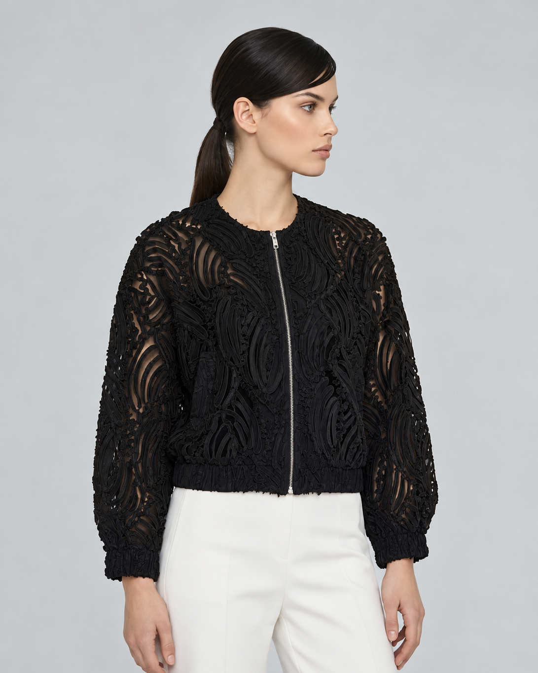 Ribbon Embroidery Jacket