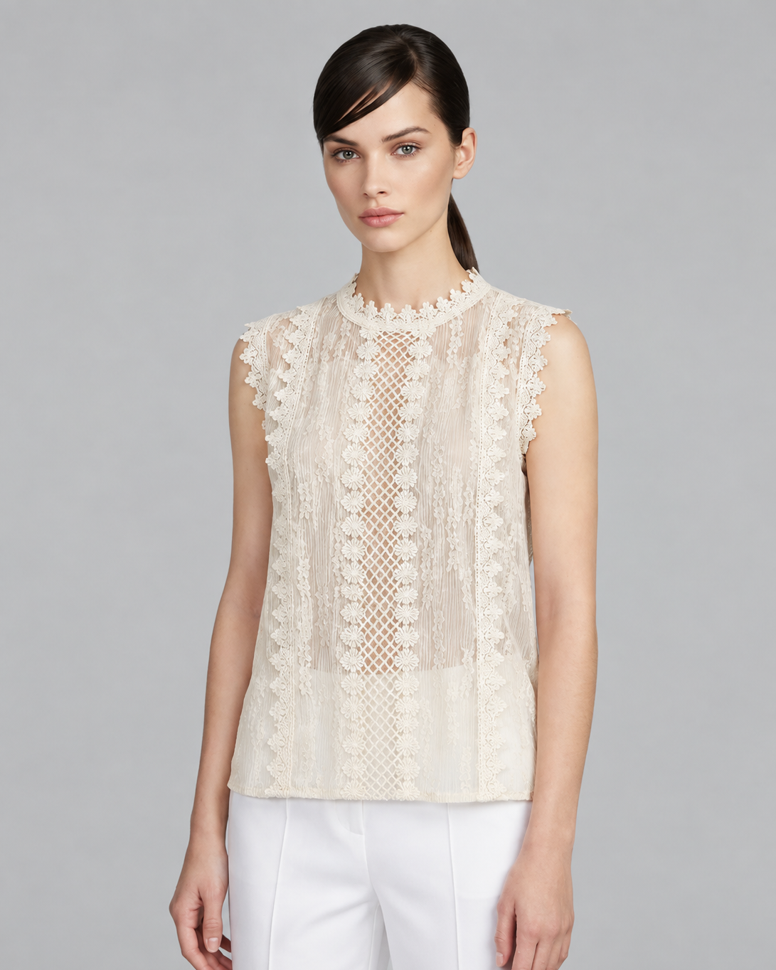 Sleeveless Lace Top
