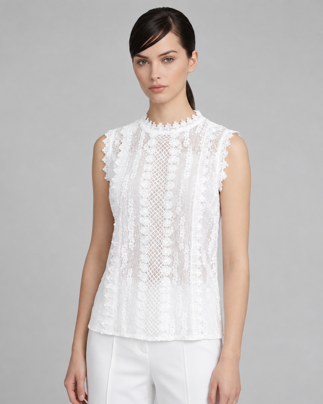 Sleeveless Lace Top