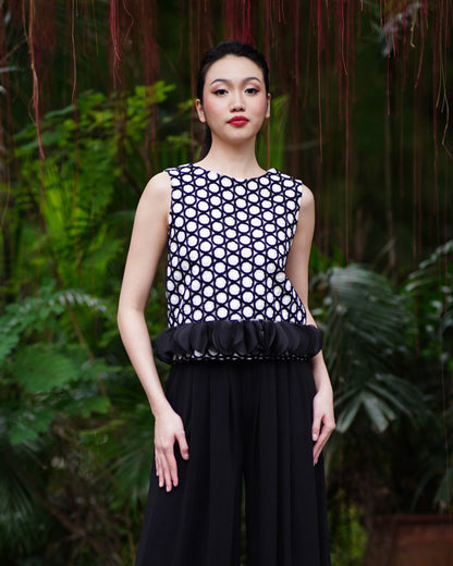 Lace Sleeveless with Trimmed Hem