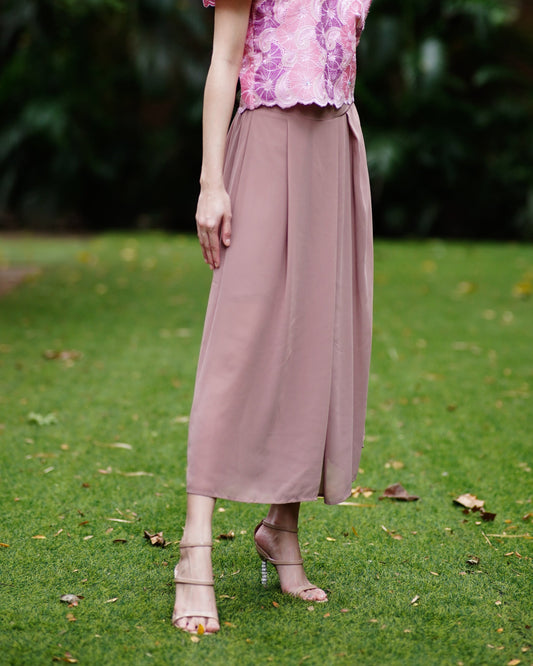 Overlap Chiffon Pants