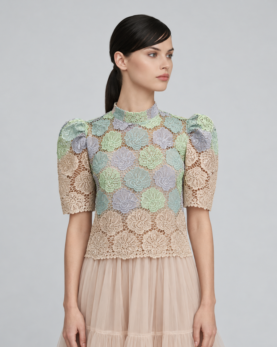 Stand Collar Terno Top