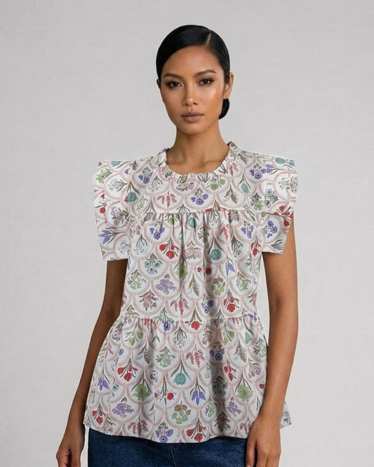 A Line Tiered Top