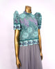 Turquoise Swiss Lace Terno Top