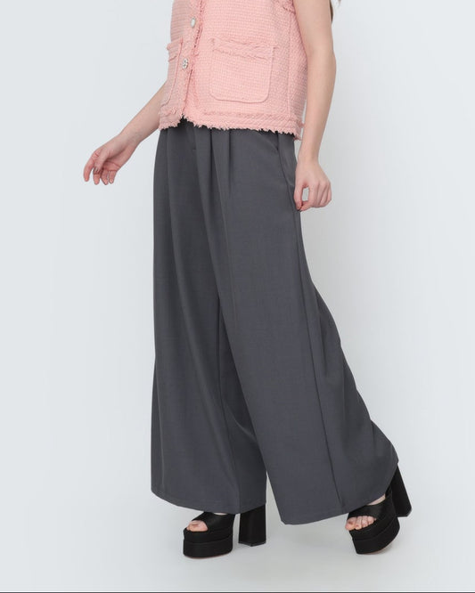 Wideleg High Waist Pants
