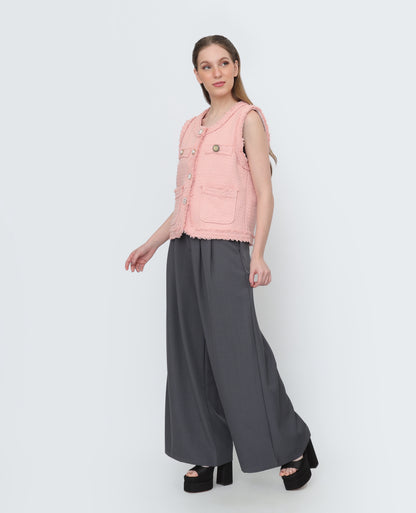 Wideleg High Waist Pants
