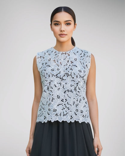 Sleeveless Lace Top