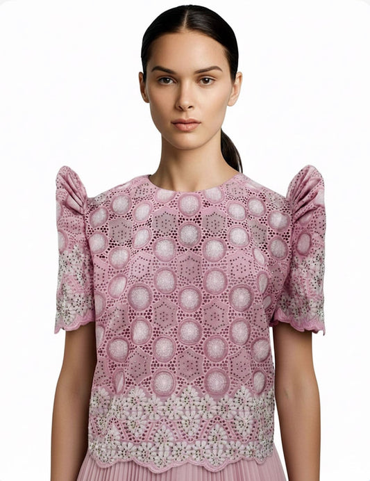 Roundneck Lace Terno Top