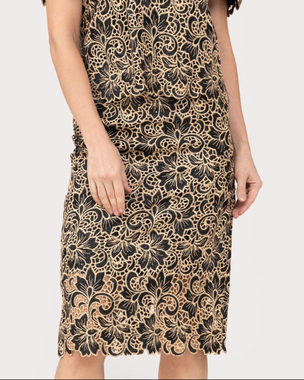 Lace Pencil Skirt