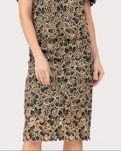 Lace Pencil Skirt
