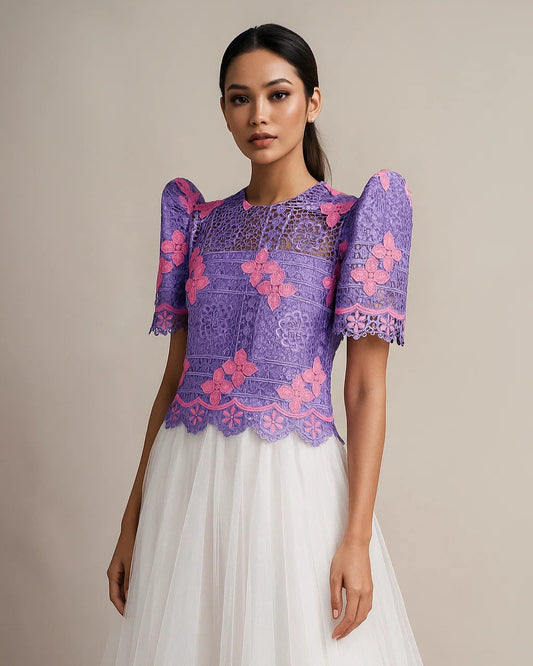 Roundneck Lace Terno Top