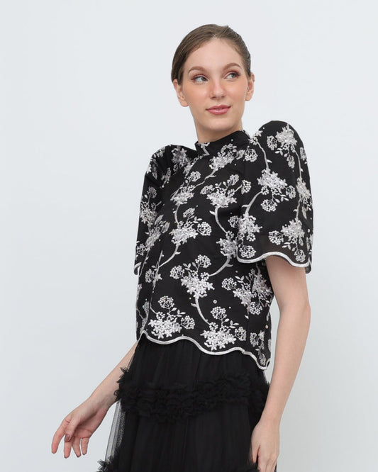Stand Collar Terno Top