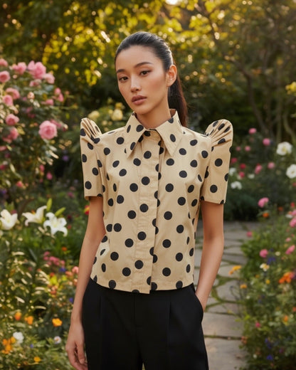 Big Dot Collared Buttondown Terno