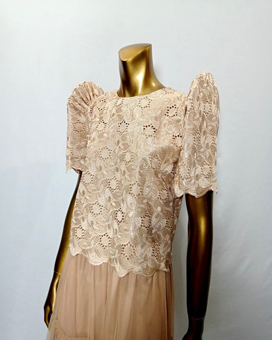 Roundneck Lace Terno Top