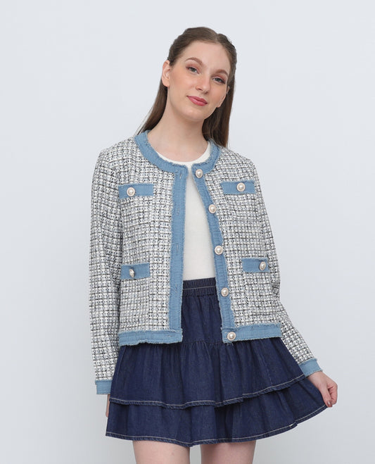 Denim Piping Jacket