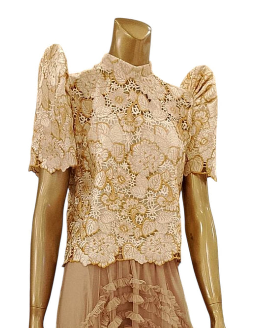 Stand Collar Terno Top