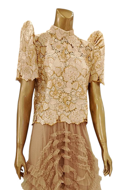 Embellished Lace Terno Top
