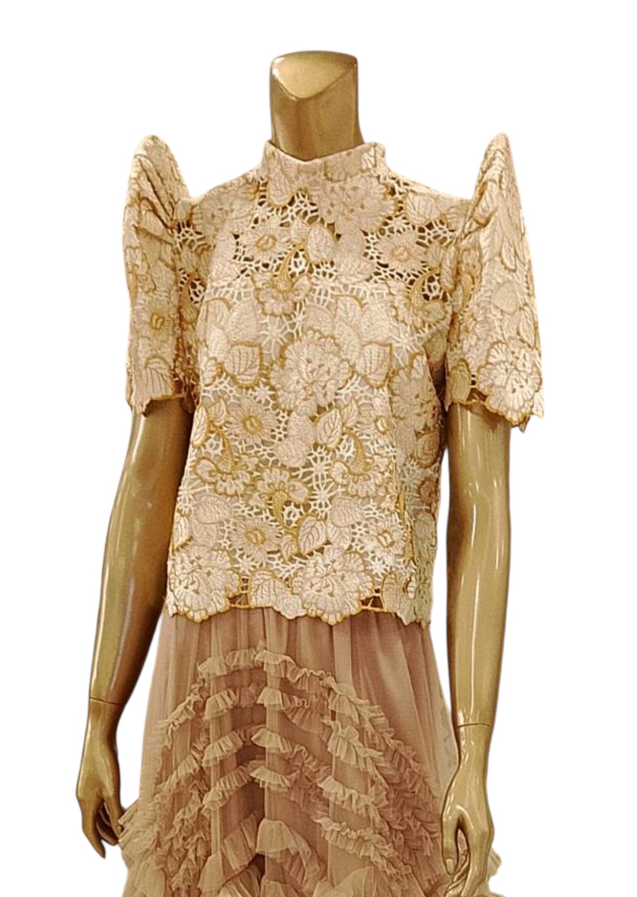 Embellished Lace Terno Top