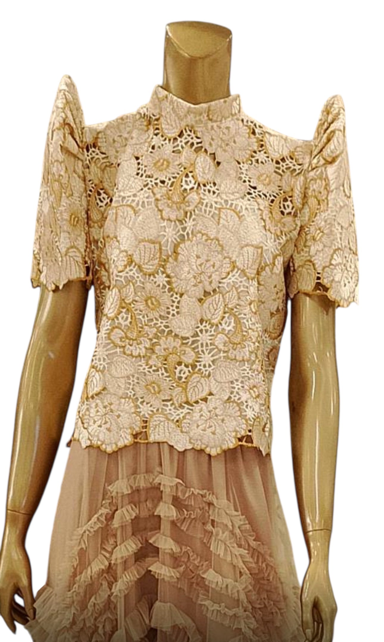 Embellished Lace Terno Top