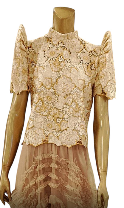 Embellished Lace Terno Top
