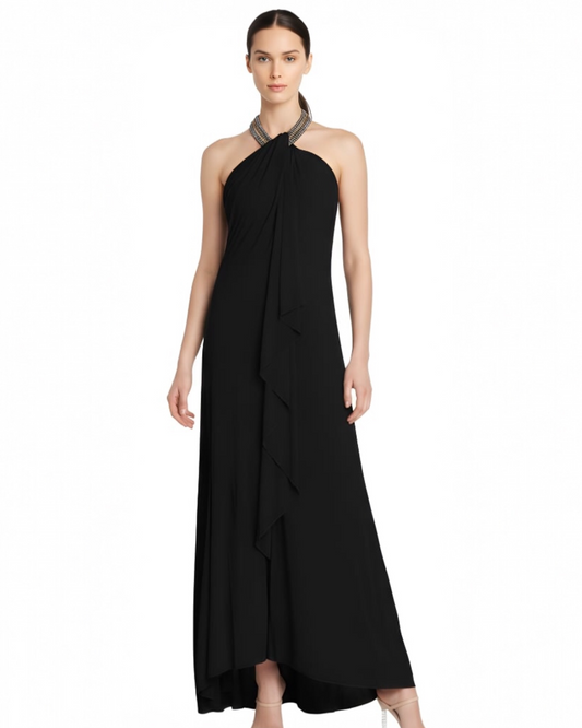 Embellished Halter Maxi