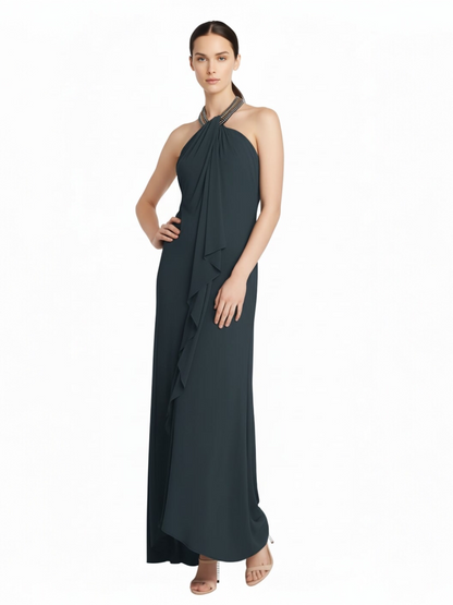 Embellished Halter Maxi