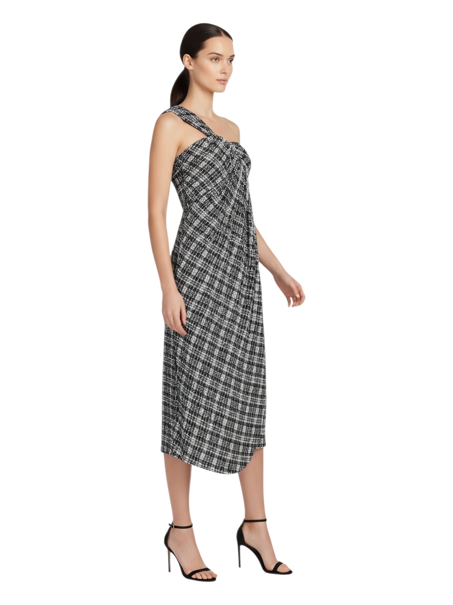One Side Printed Dress
