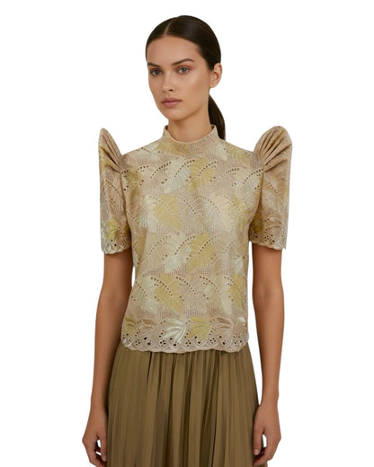 Stand Collar Terno Top