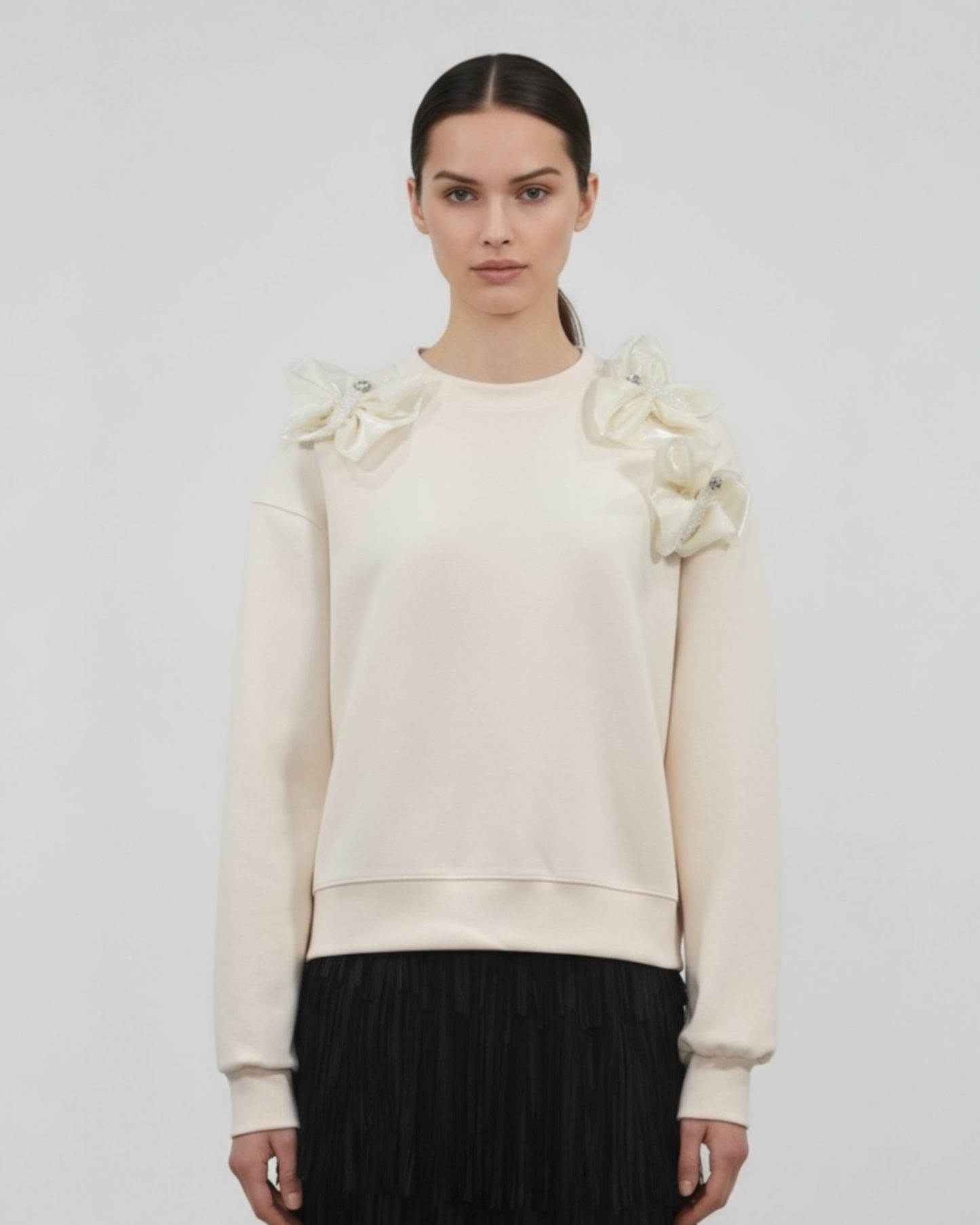 Sweatshirt with Flower