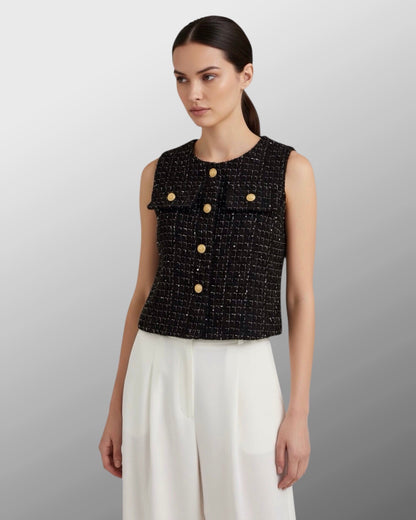 2 Pocket Cropped Vest