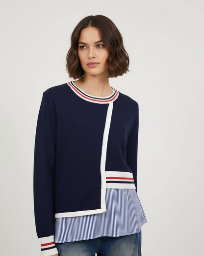 Stripe Rib Longsleeve Top